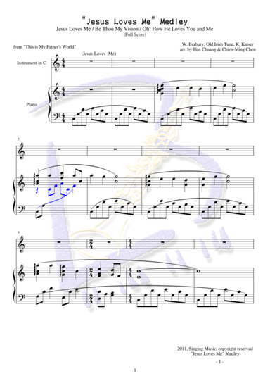 "Jesus Loves Me" Medley (arr. Ifen Chuang, Chien-Ming Chen)