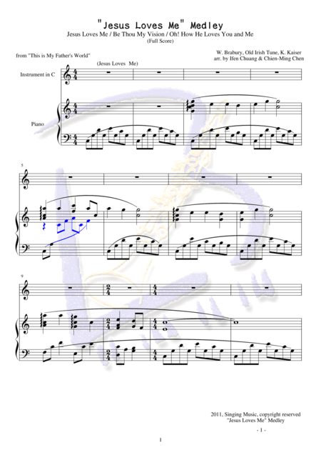 "Jesus Loves Me" Medley (arr. Ifen Chuang, Chien-Ming Chen)