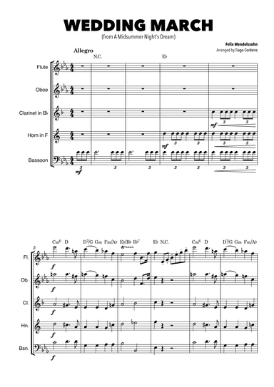 Wedding March (arr. Tiago Cordeiro)