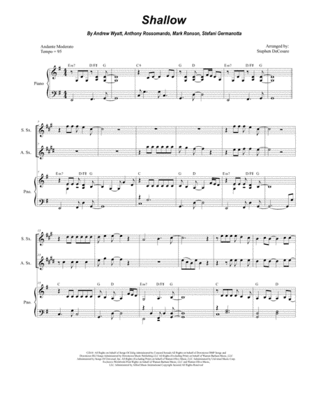 Shallow (arr. Stephen DeCesare)