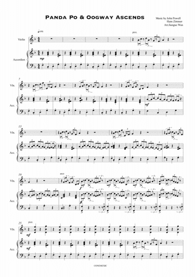 Panda Po (arr. Wan Jian Guo)