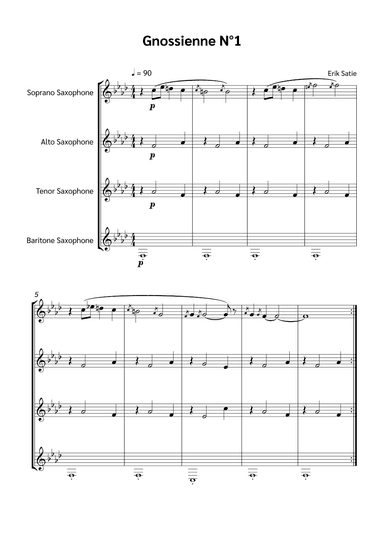 Gnossienne N°1 (arr. Jackson Spindler)
