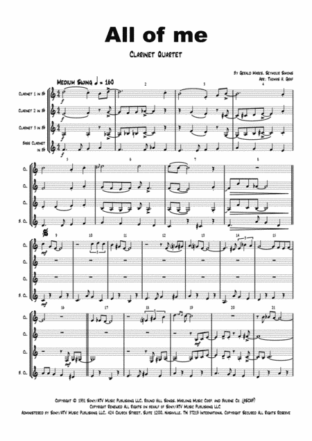 All Of Me (arr. Thomas H. Graf)