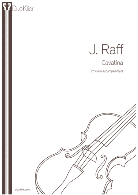 Raff - Cavatina, 2nd violin accompaniment (arr. Duo Klier)