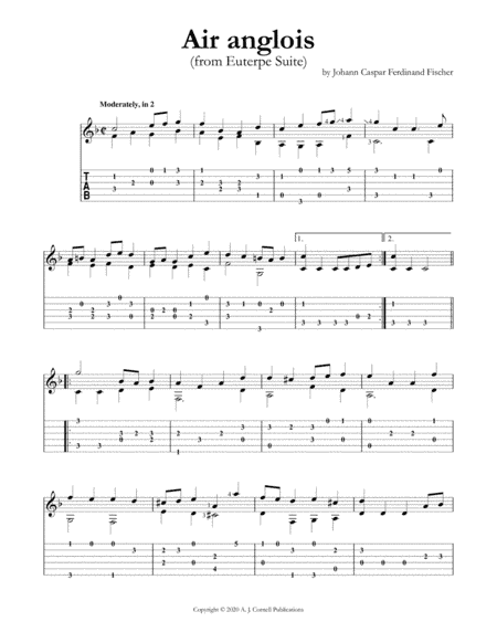 Air anglois (from Euterpe Suite) (arr. Mark Phillips)