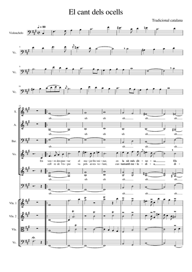 El cant dels ocells (The song of the birds) (arr. Óliver Carrasco)