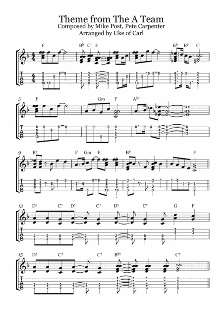 The A-team (theme) (arr. Carl Thomas)