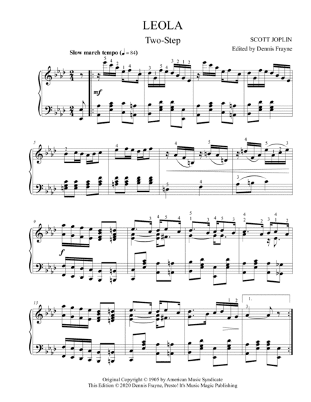 Leola, Two-Step (arr. Presto! It's Music Magic Publishing)
