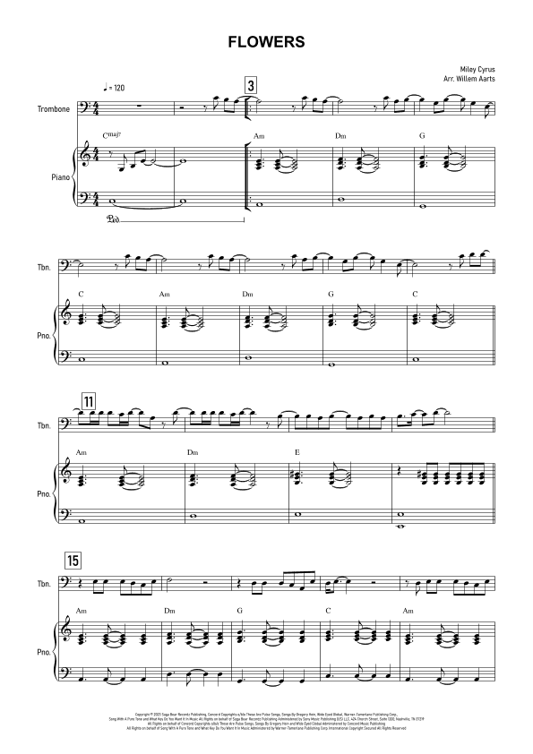 Flowers (arr. Willem Aarts)