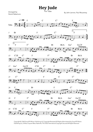 Hey Jude (arr. Daniel Nakamura)