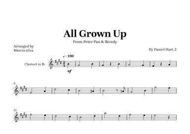All Grown Up (arr. Márcio Silva)