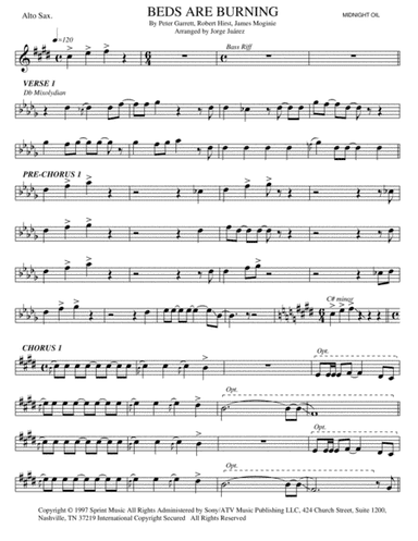 Beds Are Burning (arr. Jorge Juárez)