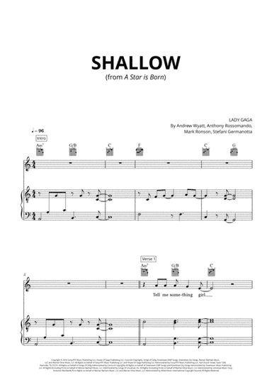 Shallow (arr. Cadenza Editions)