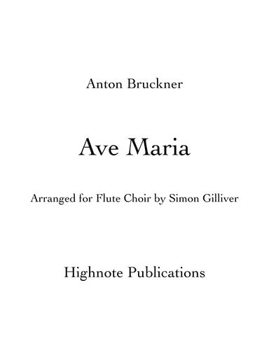Ave Maria (arr. Simon Gilliver)