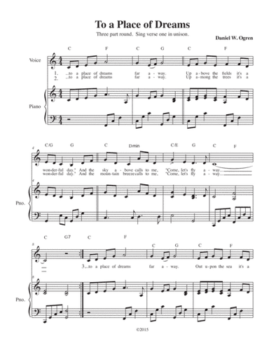 Come Let's Fly Away (3 Part Round)