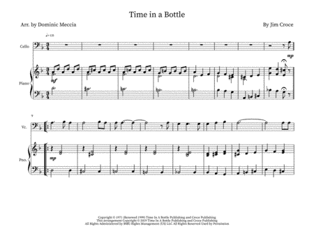 Time In A Bottle (arr. Dominic Meccia)