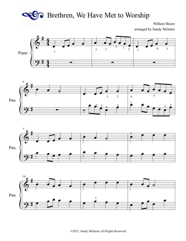 Brethren, We Have Met to Worship (arr. Sandy McIntire)