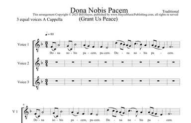 Dona Nobis Pacem (arr. Bill Hayes)