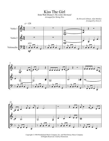 Kiss The Girl (arr. Alicia S.)
