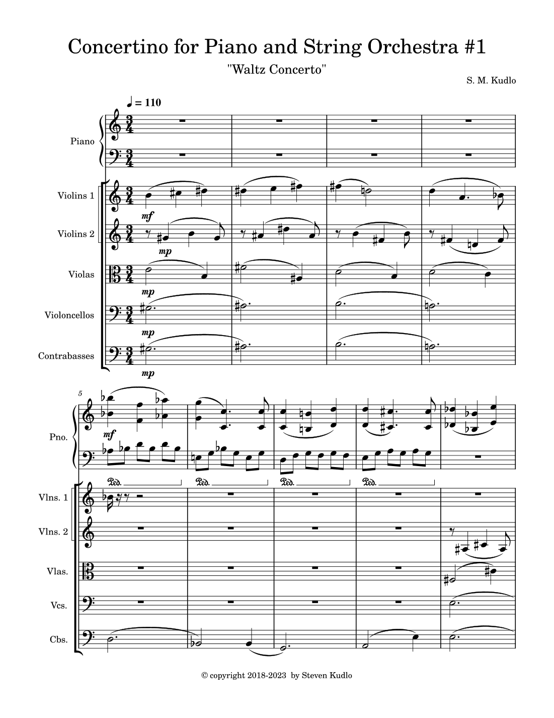 Concertino for Piano and String Orchestra #1