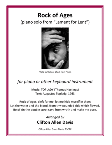 Rock of Ages (hymn arrangement for intermediate piano by Clifton Davis Davis) (arr. Clifton Davis, ASCAP)