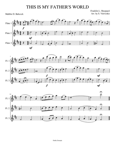 THIS IS MY FATHER'S WORLD (arr. S. Vdovenko)