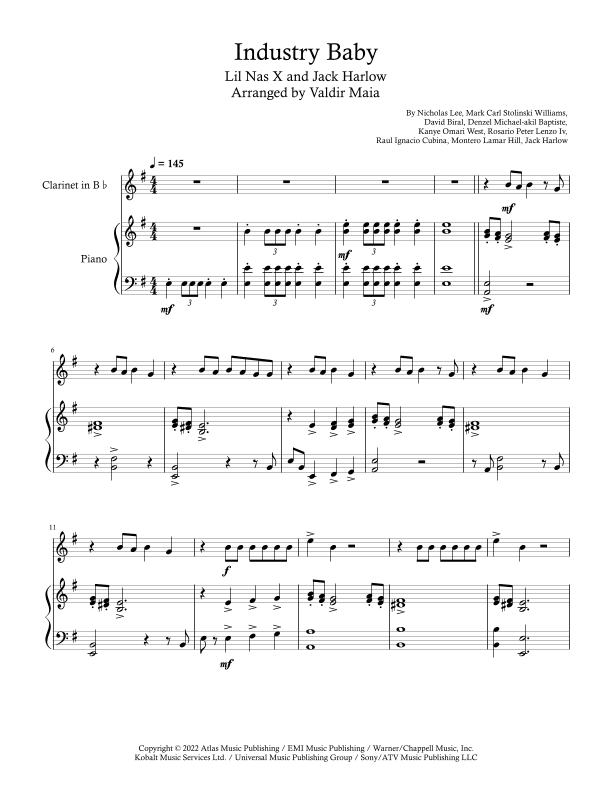 Industry Baby (arr. Valdir Maia)