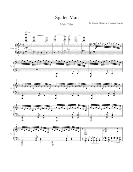 Spider-man Evolution (arr. Jordan Tolman)