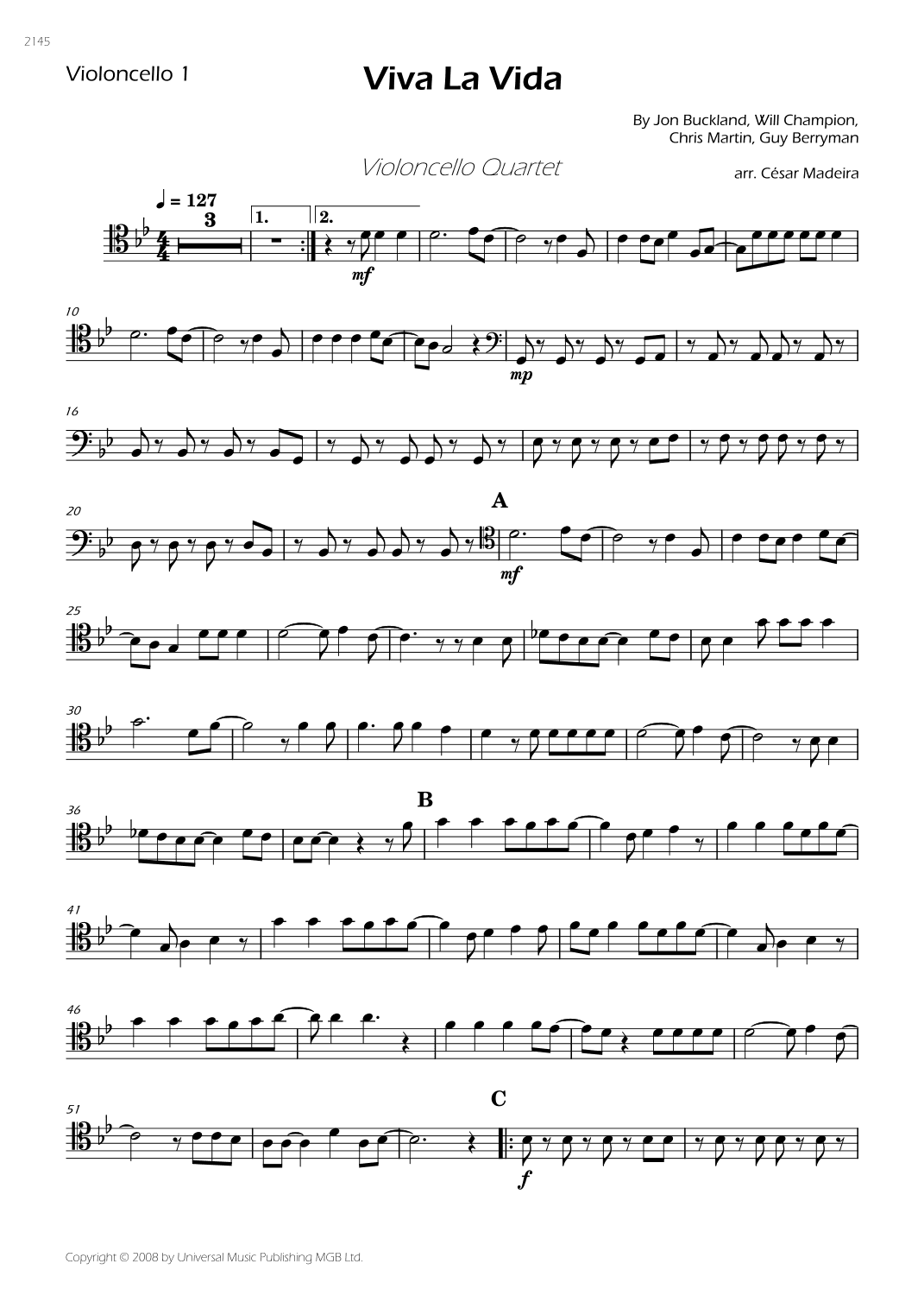 Viva La Vida (arr. César Madeira)