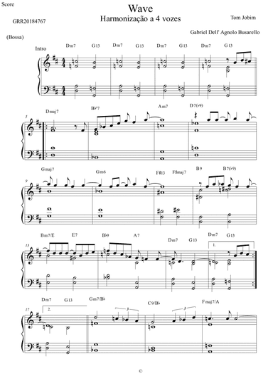 Wave (arr. Gabriel Busarello)