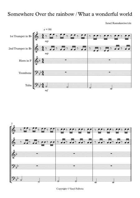 Over The Rainbow (from The Wizard Of Oz) (arr. Vasyl Falbota)