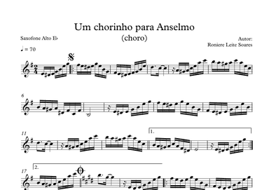 Um chorinho para Anselmo