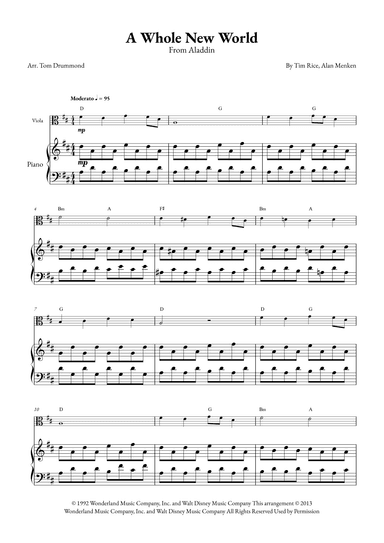 A Whole New World (arr. Tom Drummond)