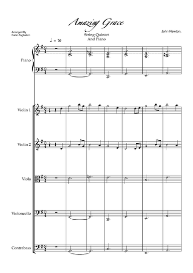 Amazing Grace (arr. Fabio Tagliaferri)
