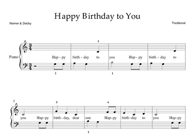 Happy Birthday To You (arr. Warren & Debby)