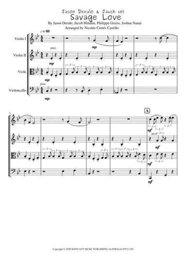 Savage Love (arr. Nicolás Cortés Castillo)