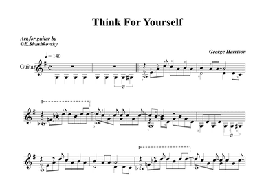 Think For Yourself (arr. Evgeny Shushkovsky)