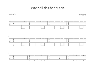 Was soll das bedeuten (arr. Bettina Schipp)
