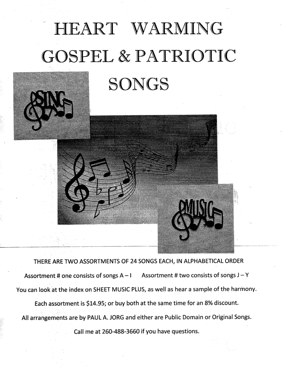 HEART WARMING GOSPEL AND PATRIOTIC SONGS # TWO (arr. Paul A. Jorg)