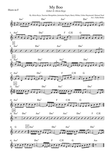 My Boo (arr. Fabio Britto)