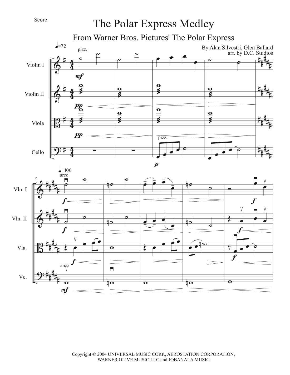 The Polar Express (arr. D.C. Scores)
