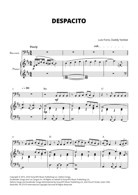 Despacito (arr. Cadenza Editions)
