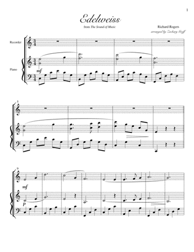 Edelweiss (arr. Zachary Groff)