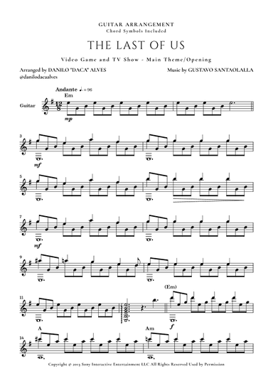 The Last Of Us (arr. Danilo "Daca" Alves)