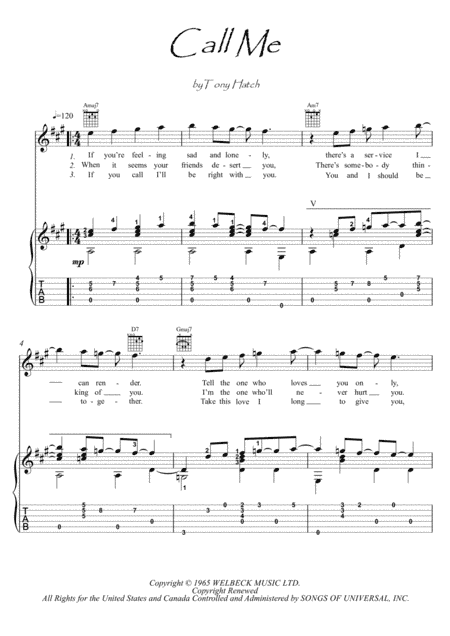 Call Me (arr. PianoSheetNow)