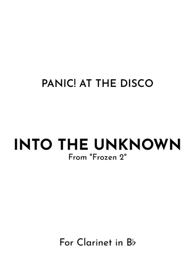 Into The Unknown (arr. Jireh J.)