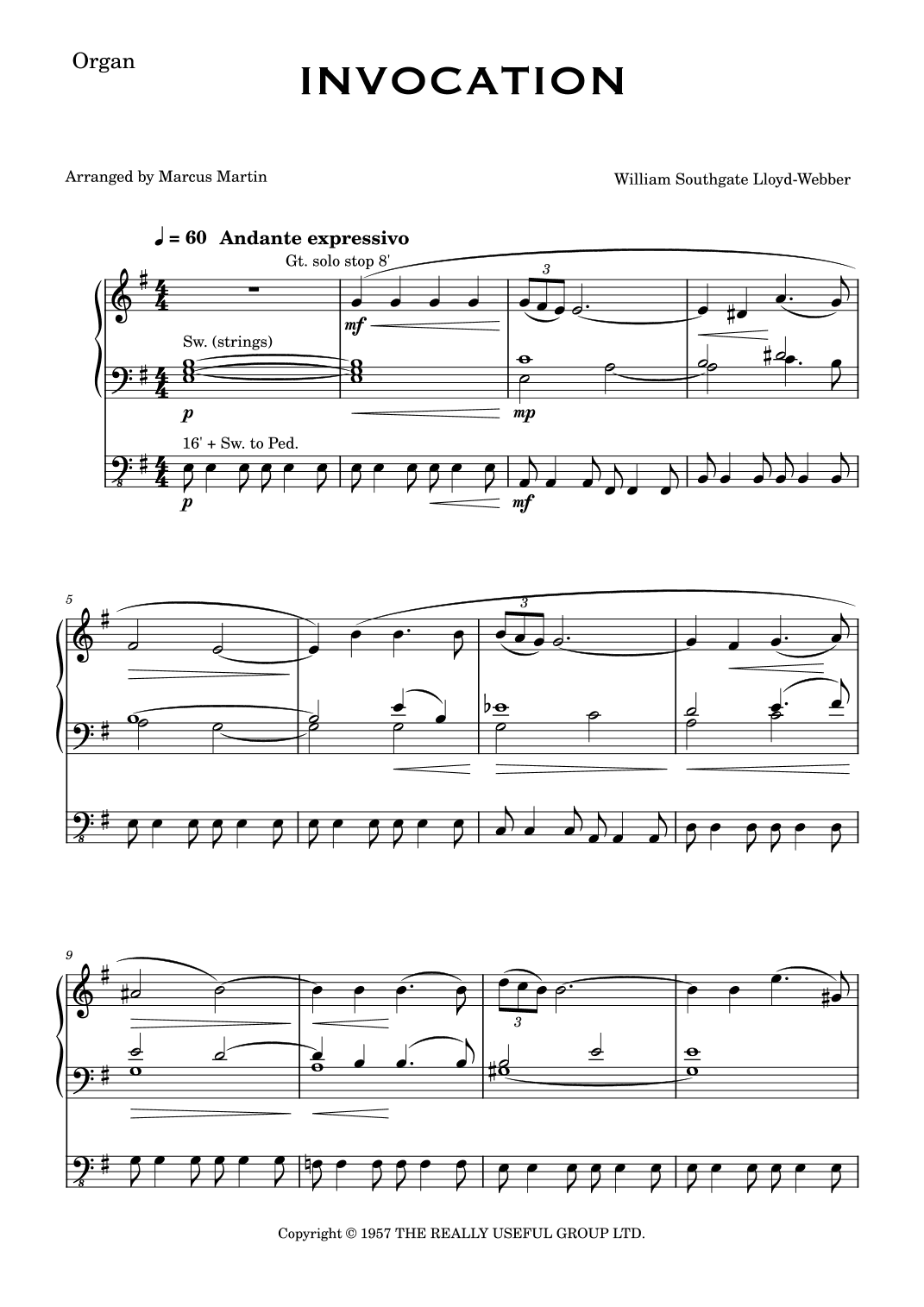 Invocation (arr. Marcus Martin)