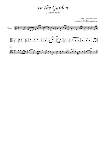 In the Garden (arr. Griselda Casas)