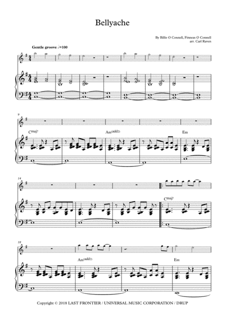 Bellyache (arr. Carl Raven)