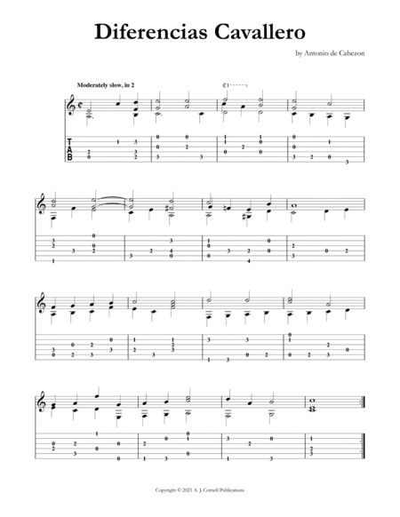 Diferecias Cavallero (arr. Mark Phillips)